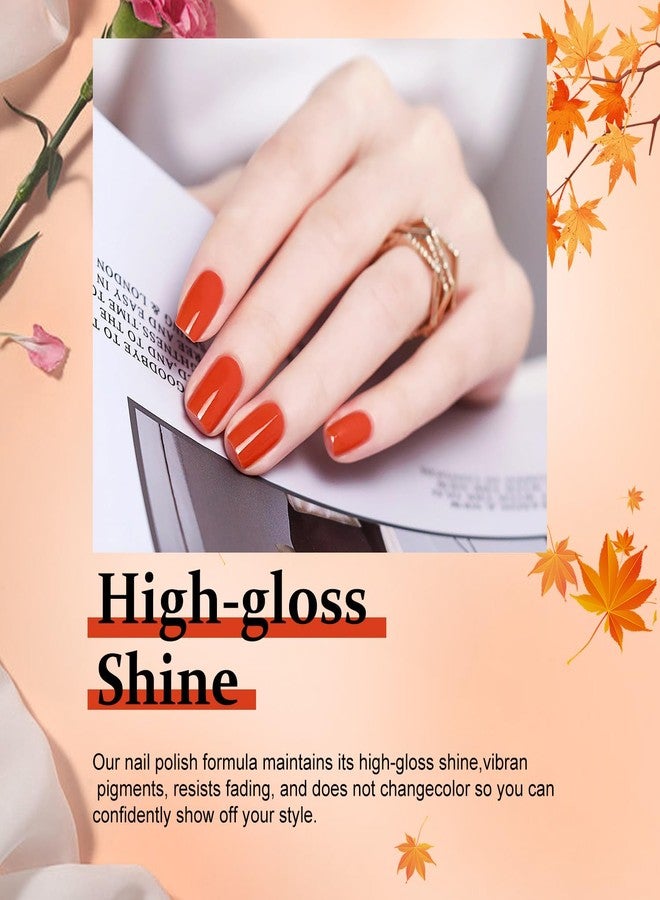 Major Dijit Quick Dry Polish 12ml/0.41fl oz Pumpkin Orange Regular Lacquer Fast Drying & Long Lasting Nail Art Effect for Salon - Image 4