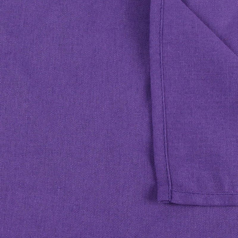 INFEI Solid Color Linen Blended Thin Dinner Cloth Napkins - Set of 12 (40 x 40 cm) - for Events & Home Use (Purple) - Image 5