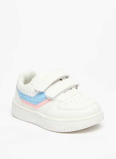 Flora Bella By Shoexpress Girls Panelled Sneakers with Hook and Loop Closure