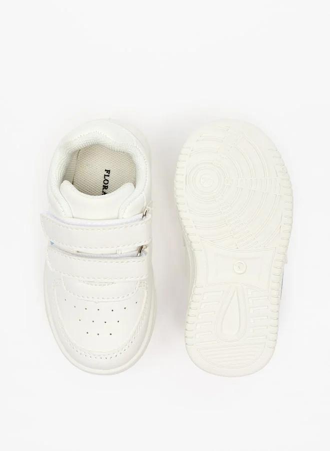 Flora Bella By Shoexpress Girls Panelled Sneakers with Hook and Loop Closure