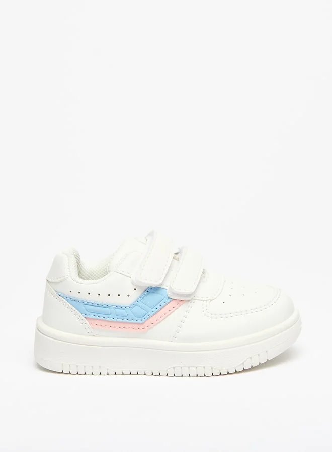 Flora Bella By Shoexpress Girls Panelled Sneakers with Hook and Loop Closure