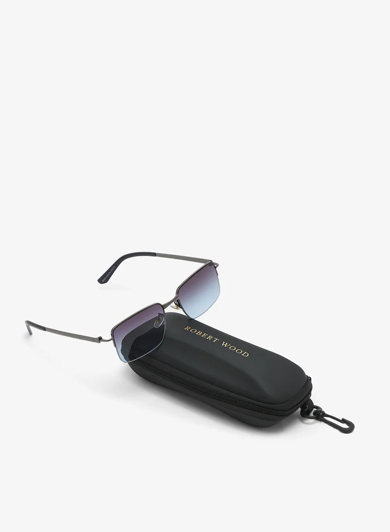 Robert Wood  Rectangle Retro Sunglasses for Men | Best Price UAE
