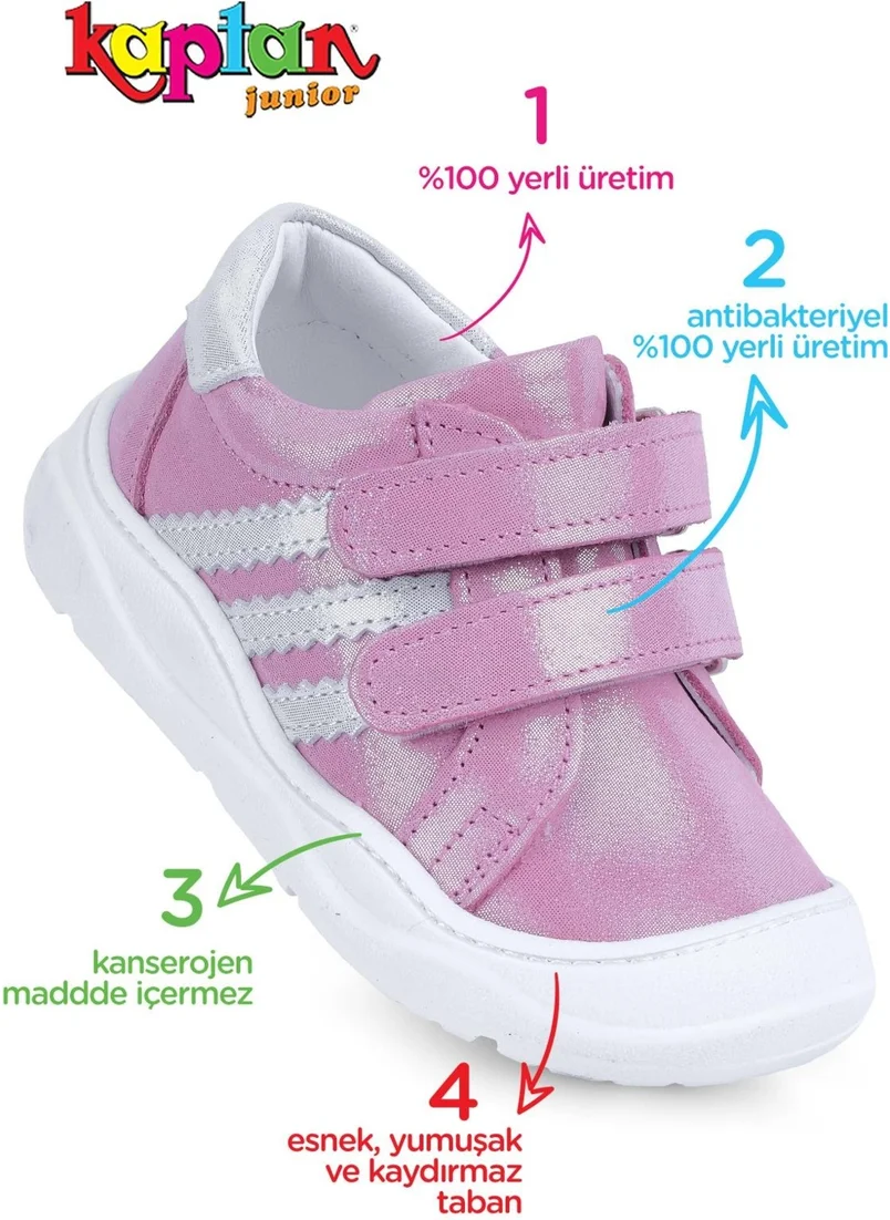 Kaptan Junior Captain Junior Ilkadam Genuine Leather Baby Girl Orthopedic Shoes Imsk 550