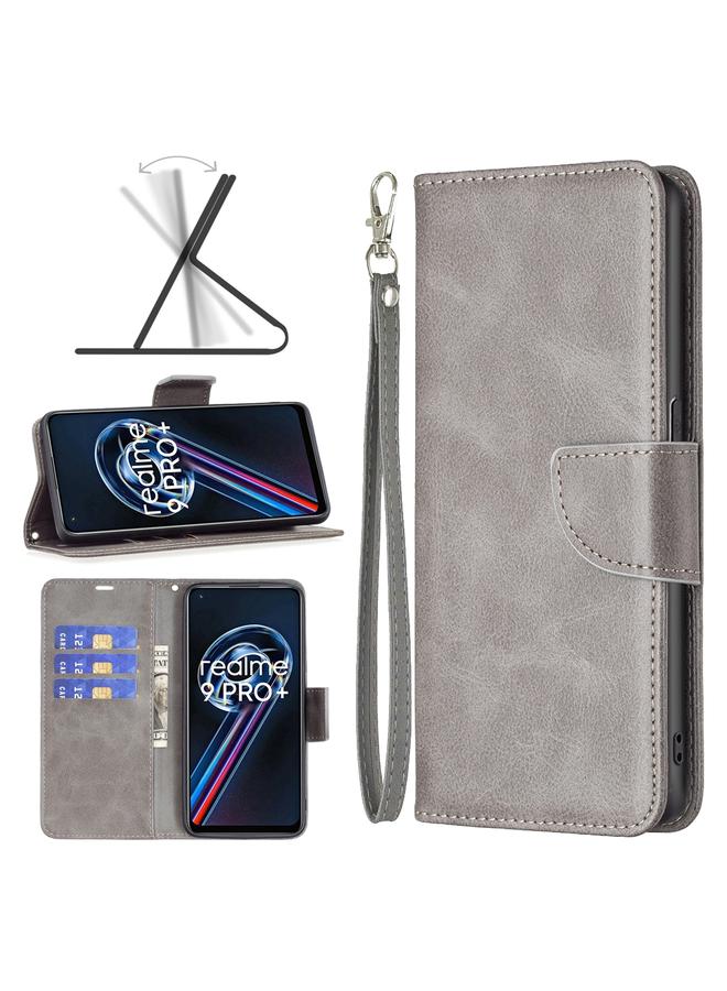 اس-توب جراب لهاتف OPPO Realme 9 Pro+ جراب هاتف جلدي بملمس جلد الحمل الكلاسيكي - Image 1