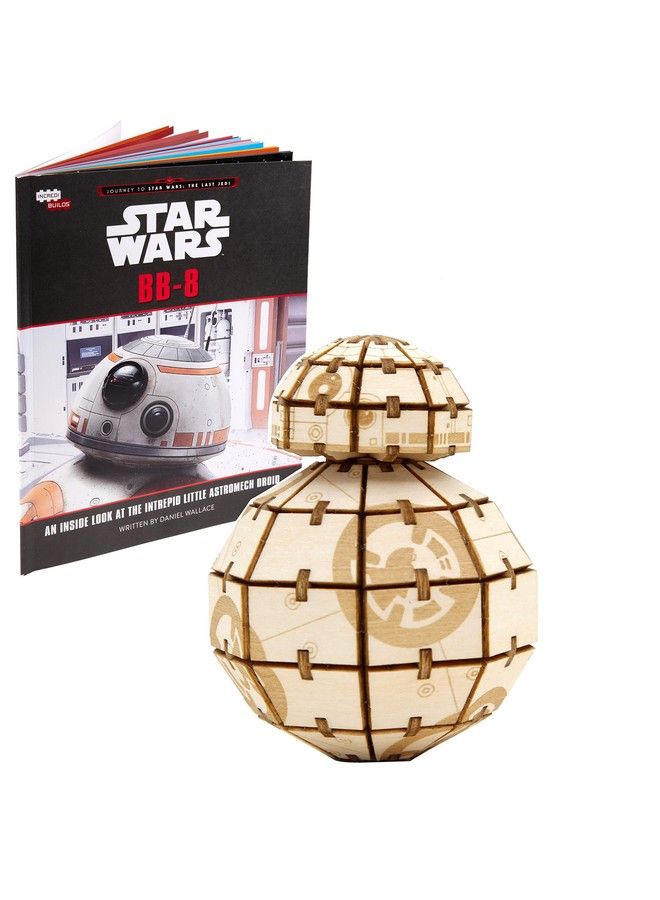 IncrediBuilds Star Wars Bb 8 3D Wood Puzzle & Model Figure Kit (85 Pcs) Build & Paint Your Own 3 D Movie Toy Holiday Educational Gift For Kids & Adults No Glue Required 12+ - Image 2