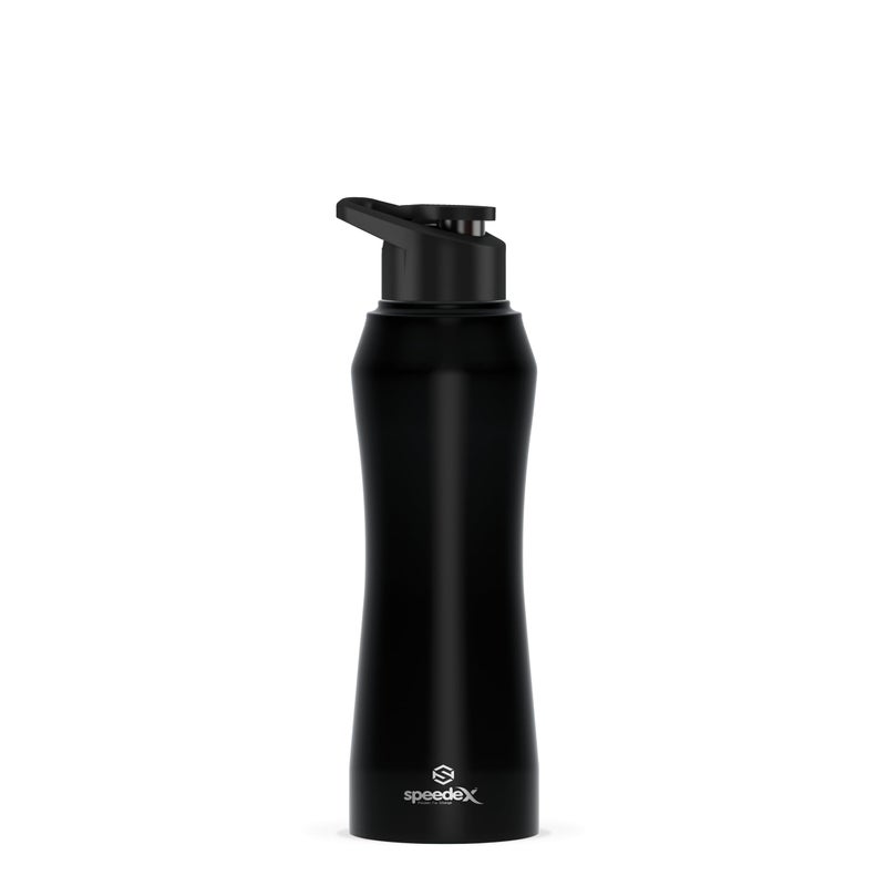 Speedex Stainless Steel Black Water Bottle 1 Litre with Sipper Cap – Leak-Proof, Durable, Lightweight | Ideal for Office, School, Travel | Single Bottle (1000ml) - Image 5