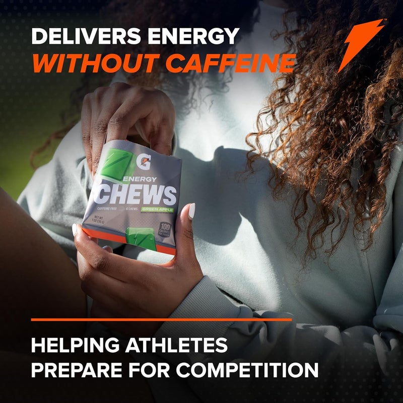 Gatorade جيتراد طاقة مضغوطات تفاح أخضر خالي من الكافيين B12 106 أونصة 100 سعر حراري عبوات 16 حزمة - Image 3