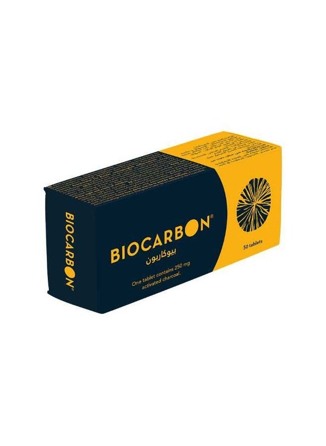 BIOCARBON - أقراص الكربون الحيوي، 50 قرصًا - Image 1