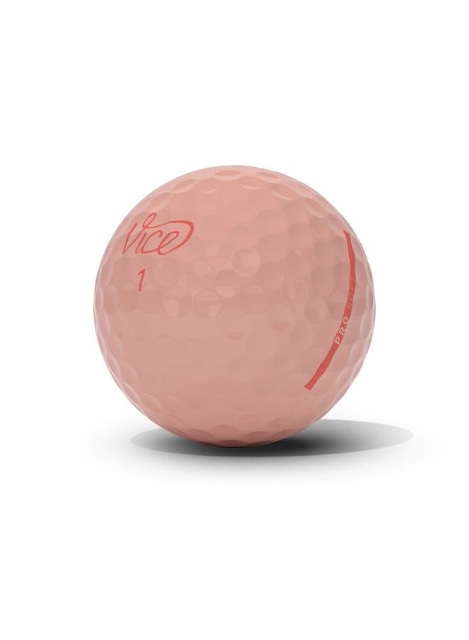 Vice Golf Pro Soft Hue Peach Parfait Golf Balls - Image 2