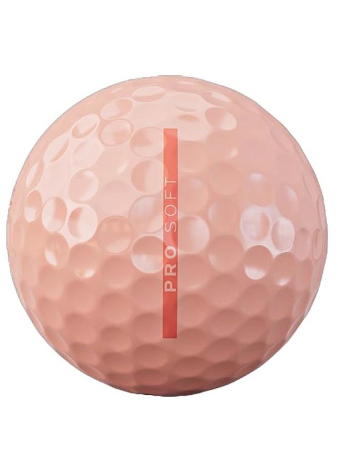 Vice Golf Pro Soft Hue Peach Parfait Golf Balls - Image 3