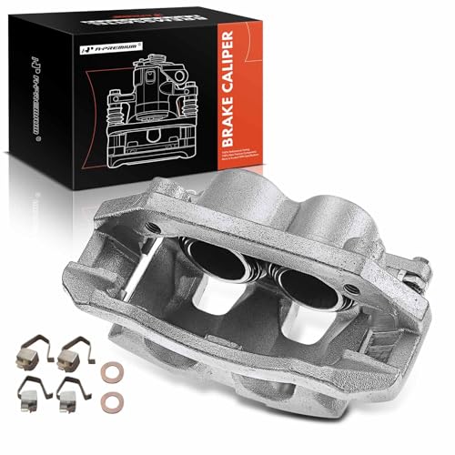 A-Premium Disc Brake Caliper Assembly with Bracket Compatible with Select Dodge and Mitsubishi Models - Ram 1500 2006-2008, Dakota 2005-2008, Raider 2006-2009 - Front Left Driver Side - Image 1