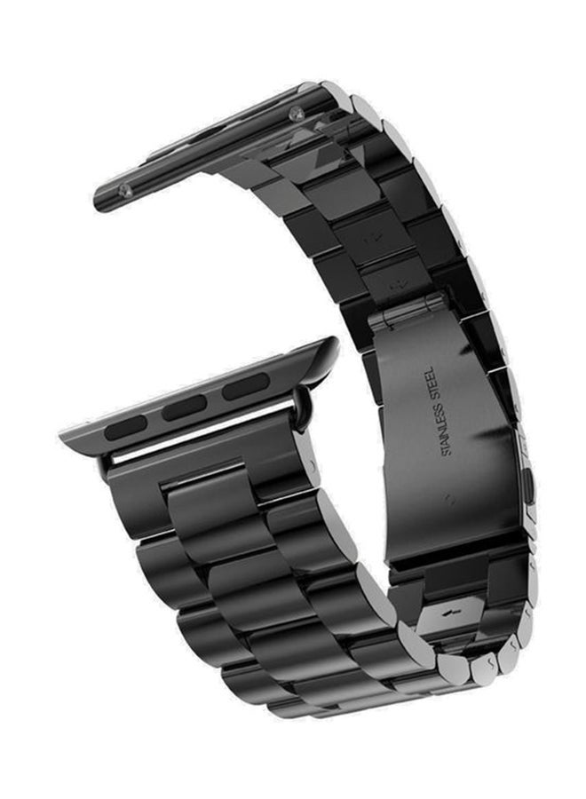 NIBEMINENT Replacement Stainless Steel Band Apple Watch 38mm Black