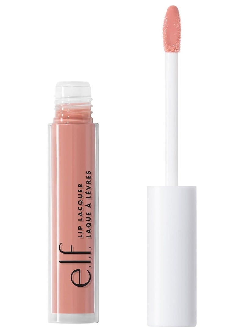 elf Lip Lacquer Nourishing Non Sticky UltraShine Lip Gloss With Sheer ColorInfused With Vitamins A  E Vegan  CrueltyFree Whisper Pink