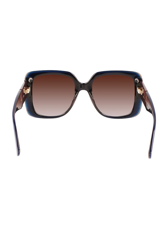 Longchamp نظارة شمسية مربعة للنساء مع حماية من الأشعة فوق البنفسجية - LO713S-403-5320 - مقاس العدسة: 53 مم  - Image 4