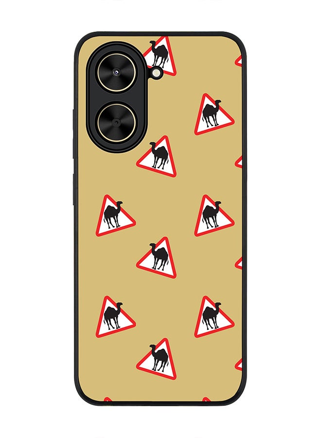 Stylizedd For Xiaomi Poco C71 / Redmi A5 4G Case,Slim fit Camera Protection, Shockproof Thin Phone cover  - Camel Signs