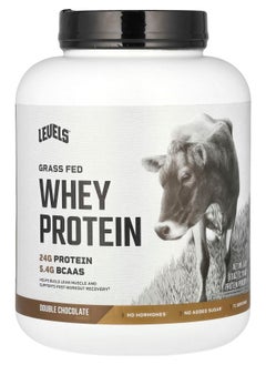 Level Grass Fed Whey Protein Powder Double Chocolate 5 lbs (2.27 kg) 