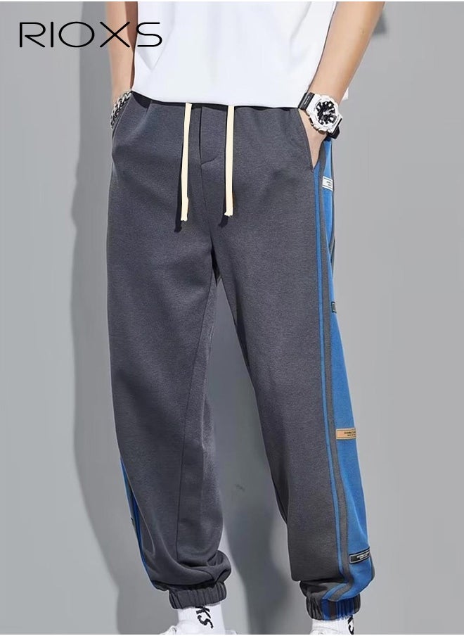 RIOXS Men's Cuffed Pants, Comfortable Joggers Pants, Fashionable Sweatpants with Drawstring Elastic Waist and Pockets, Perfect for Urban Casual Lifestyle, Great Sweatpants for Your Closet  - Image 2