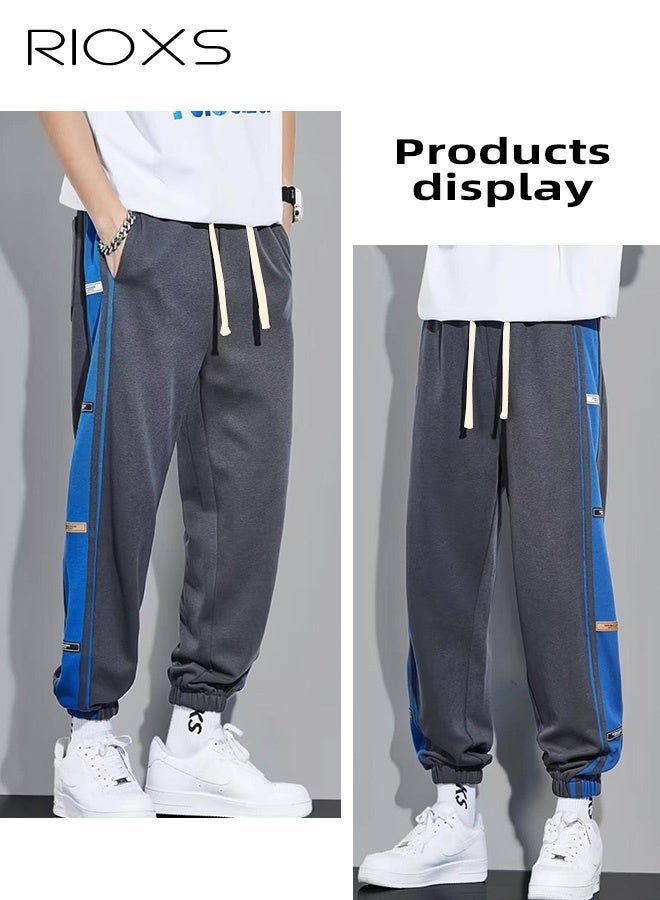 RIOXS Men's Cuffed Pants, Comfortable Joggers Pants, Fashionable Sweatpants with Drawstring Elastic Waist and Pockets, Perfect for Urban Casual Lifestyle, Great Sweatpants for Your Closet - Image 4