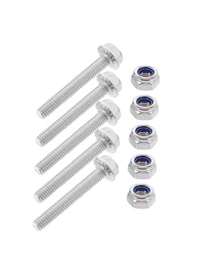 Full Threaded Metric Bolts Stainless Steel Fastening Kit Assorted Hardware Nuts Set for Installation and Repair - Image 1