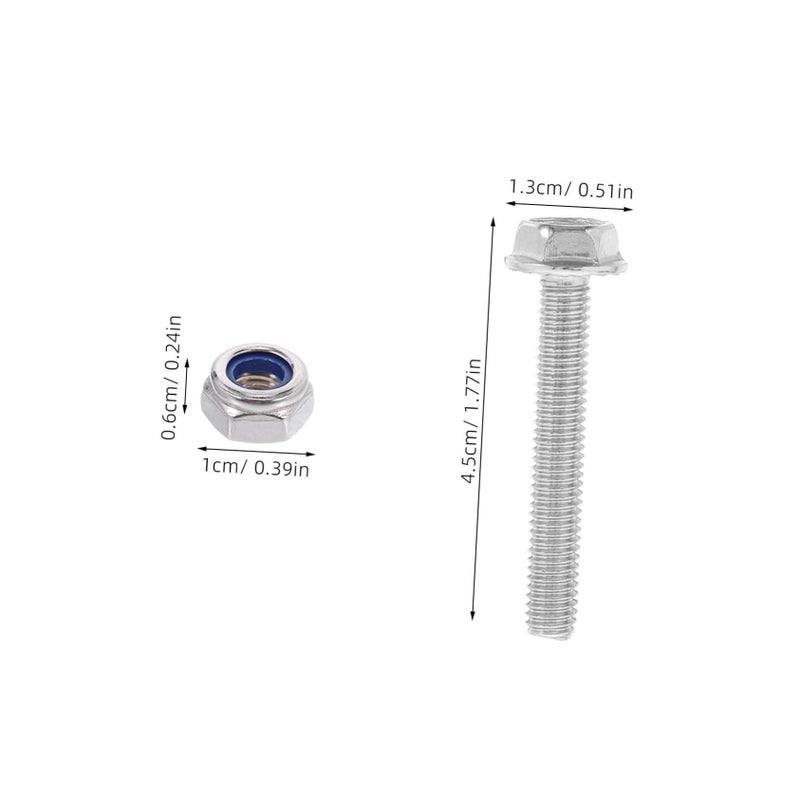 Full Threaded Metric Bolts Stainless Steel Fastening Kit Assorted Hardware Nuts Set for Installation and Repair - Image 3