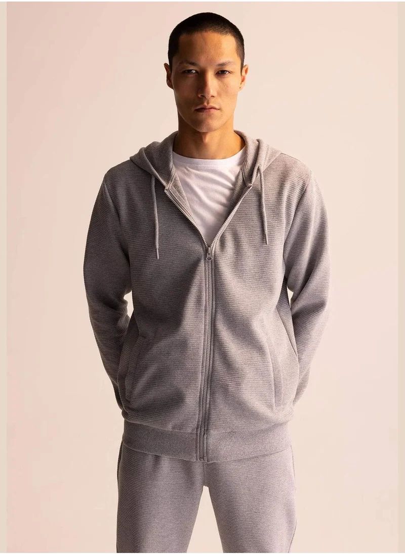 DeFacto Regular Fit Zippered Cardigan