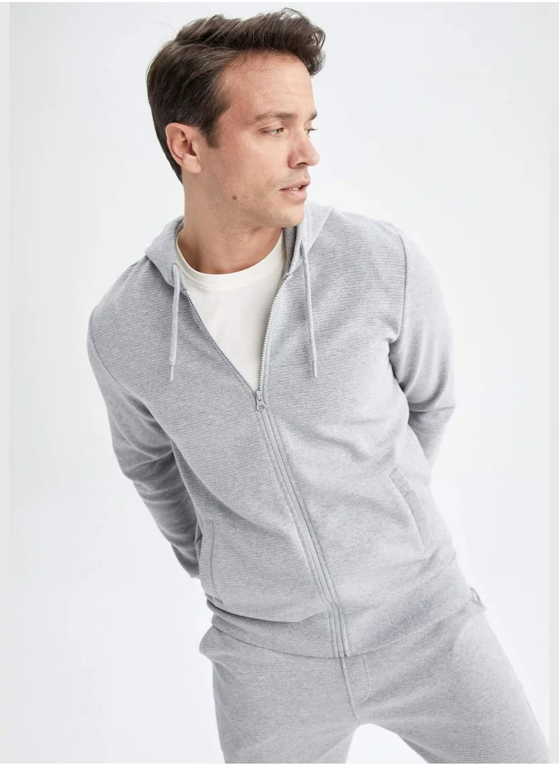 DeFacto Regular Fit Zippered Cardigan