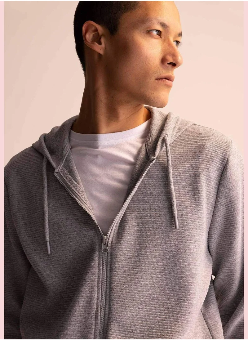 DeFacto Regular Fit Zippered Cardigan