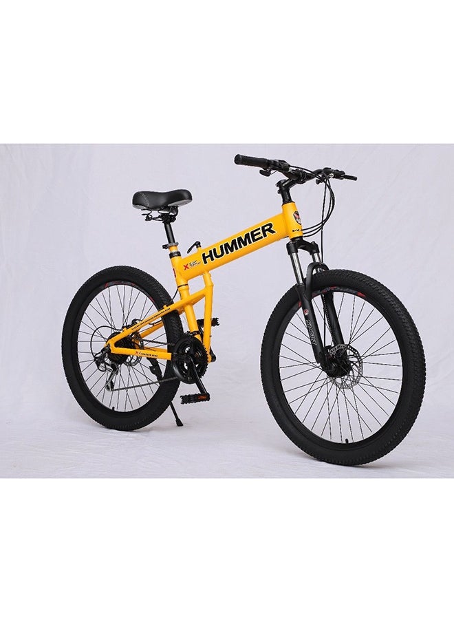 Hummer 26 Inch Mountain Bike || 21 speed Shimano gear || Yellow || For adults  - Image 1
