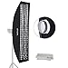 Godox Godox 50cm x 130cm 19.6"x 51" Strip Beehive Honeycomb Grid Softbox Bowens Mount for Godox Flash Light and Other Studio - Image 2