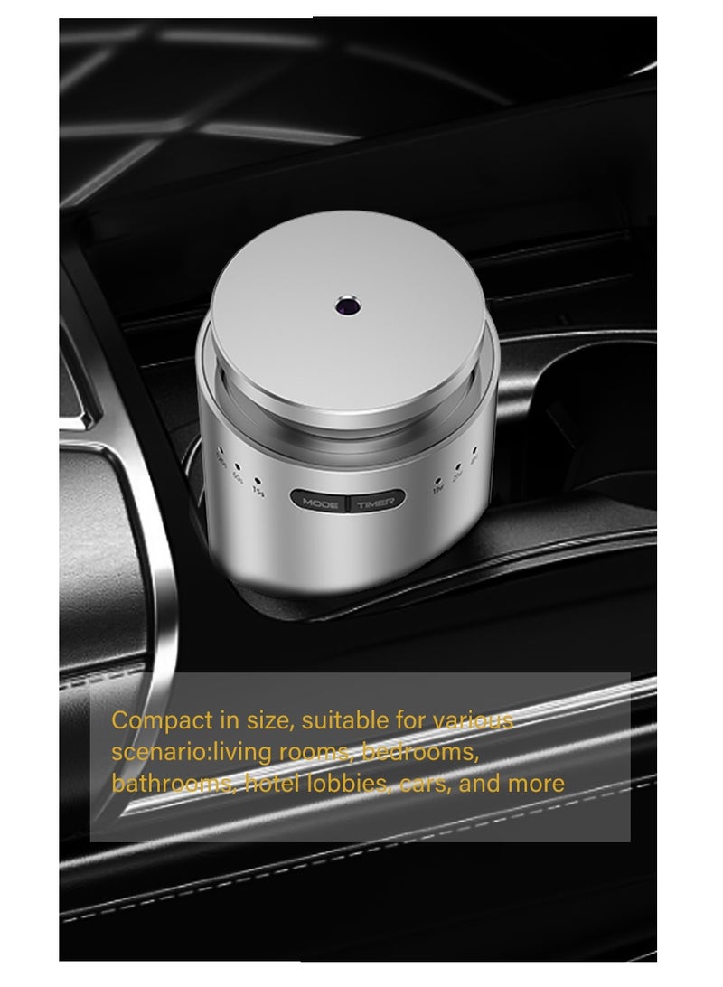 منعش الهواء السيارة الذكية, ناشر رائحة السيارة الذكية, البذرة بالموجات فوق الصوتية, آلة العلاج بالروائح السيارة, ناشر الزيت الأساسي - قابل للشحن, 3 أوضاع قابلة للتعديل, عطر طويل الأمد, سهل التركيب (أسود) - Image 5