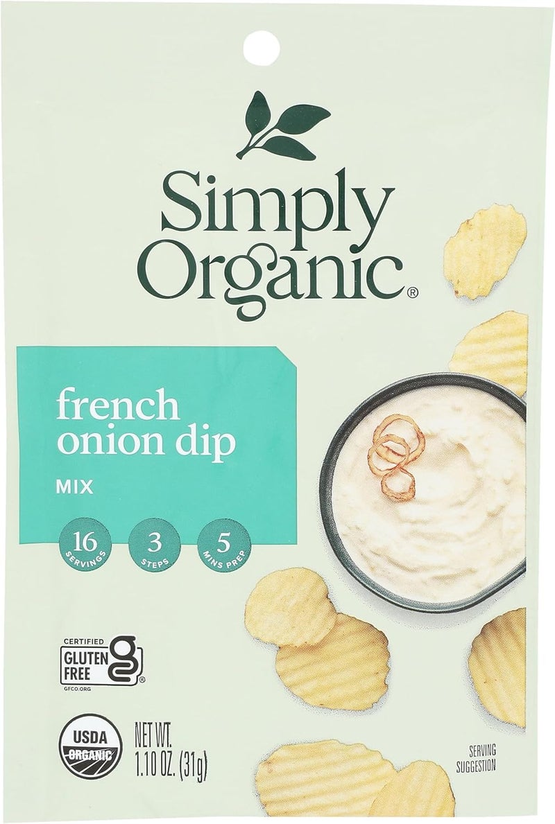 Simply Organic French Onion Dip Mix, 1.1 oz - Image 1