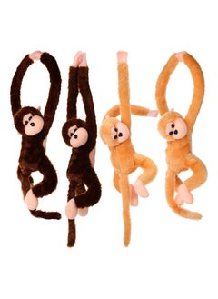 4 Packs Stuffed Monkey Hanging Monkey Stuffed Animal Monkey Plush Toy with Hook and Loop Fasteners Hands Large Stuffed Animal, Monkey Hanging 23 Inch for Adults Gifts Decors - pzsku/Z43117719E34DD3AA69FBZ/45/_/1698454336/b71994f9-a815-4eb3-8fd4-e442bab831b5