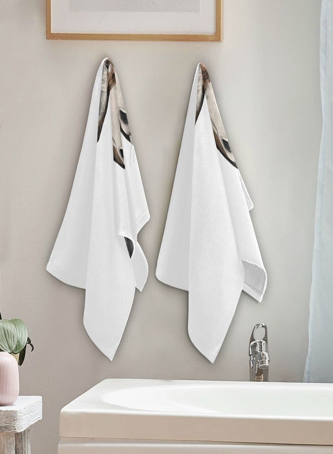 OTVEE Funny Donkey Animals 2 Pcs Towel Washcloth Hand Towel for Bathroom Decor - 28.3x14.4 inch - Image 4