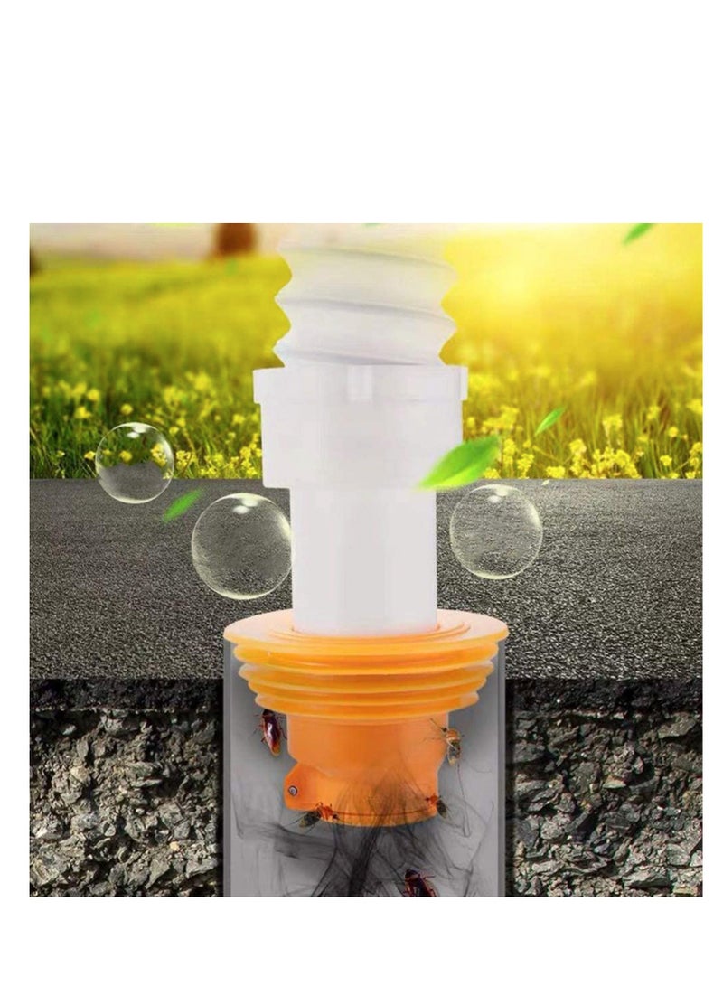 Peachjoy Drain Pipe Hose Silicone Plug, Drain Pipe Sewer Seal Rings, Drain Hose Sealing Plug for Bathroom Kitchen Laundry Pipe Sewer Seal Tools(Orange)  - Image 4