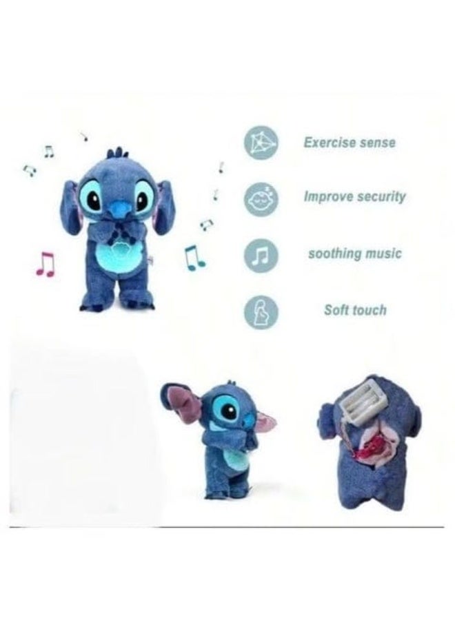 Stitch Teddy Bear | Stuffed Stitch Plush | Light-Up Stitch Teddy | Breathing Stitch Plush | Light & Breathing Stitch Toy | Stitch Plush for Kids | Stuffed Stitch Doll | Glowing Stitch | Soft Stitch Plush | Blue Stitch Toy | Stuffed Toy for Kids | Sleep Companion Plush | Calming Plush Toy | Light-Up Teddy for Kids | LED Plush Toy | Battery Operated Plush | Sleep Plush Doll | Hugging Plush Toy | Gift for Kids | Birthday Gift for Children | Cute Stitch Plush | Soft Stitch Doll | Light-Up Kids Toy | Stuffed Stitch | Breathing Plush Toy - Image 3