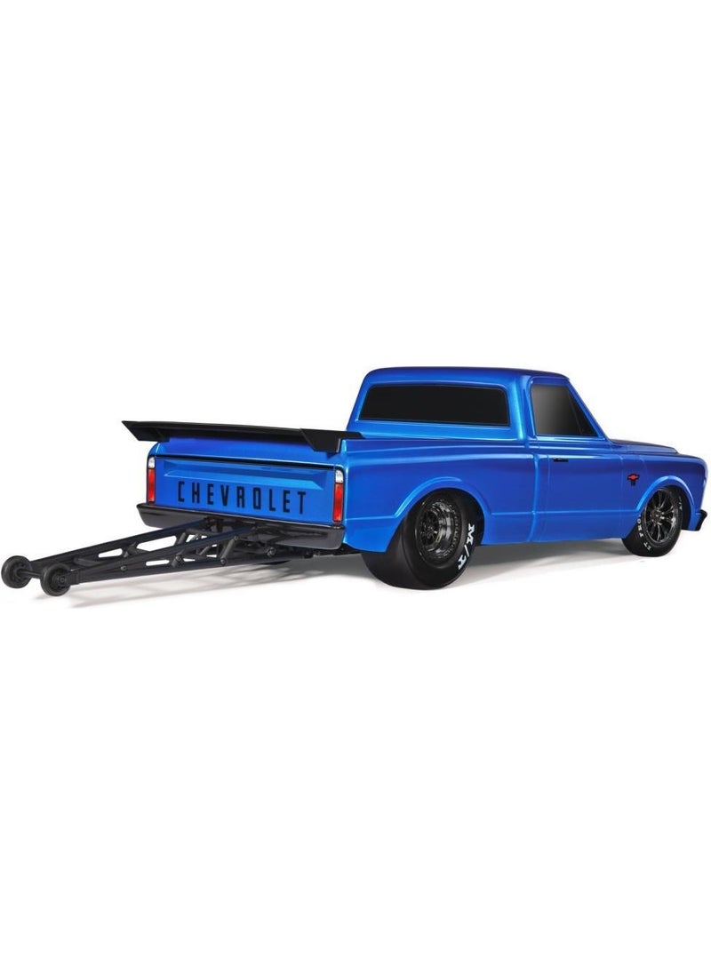TRAXXAS Drag Slash 1/10 Vxl Brushless 2WD Rtr Truck W/tqi / 1967 Chevrolet C10 Body Electric Model Car Blue  - Image 2