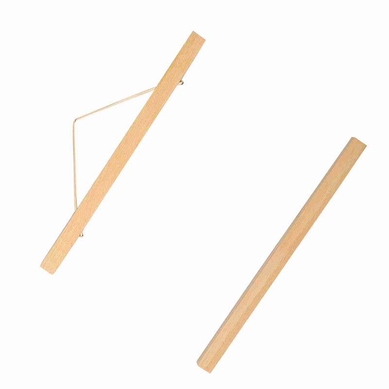إطار صور مغناطيسي عصري من رمل الخشب - قارول لوحات DIY مطبوع لمنحوتات الفن من خشب أبيض 30 سم - Image 3