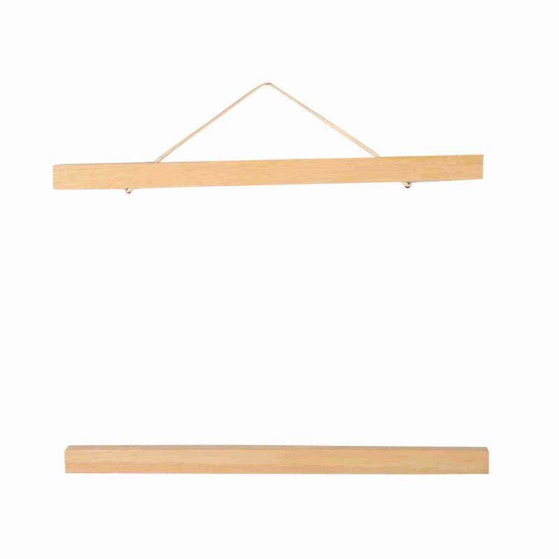 إطار صور مغناطيسي عصري من رمل الخشب - قارول لوحات DIY مطبوع لمنحوتات الفن من خشب أبيض 30 سم - Image 1