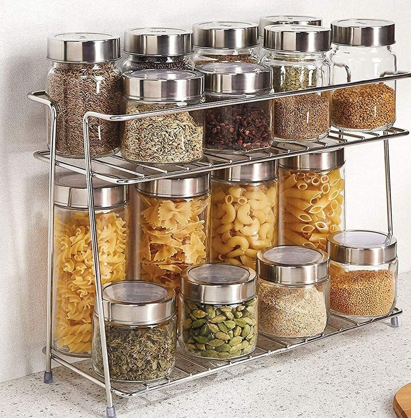 CR18 COLLECTION COMBO Chakla Belan and Tawa Stand for Kitchen 100 RustFree Stainless Steel Kitchen Rack Stainless Steel Kitchen Stand 2Tier Trolley Basket12 cup holder 3 SET OF COMBO - Image 5
