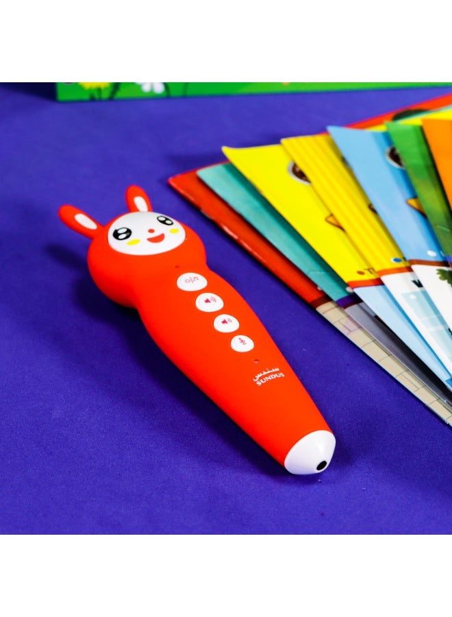 سندس قلم إنجليزي ذكي 101 مع 12 كتابًا ناطقًا | مجموعة تعليمية تفاعلية لتعلّم المحادثة والنطق الصحيح للأطفال - Image 3