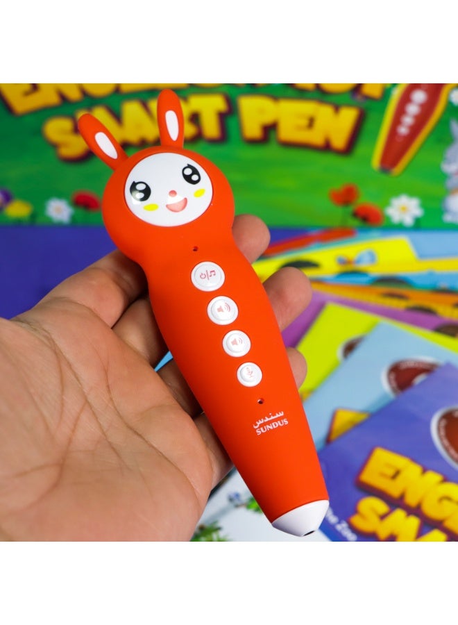 سندس قلم إنجليزي ذكي 101 مع 12 كتابًا ناطقًا | مجموعة تعليمية تفاعلية لتعلّم المحادثة والنطق الصحيح للأطفال - Image 5