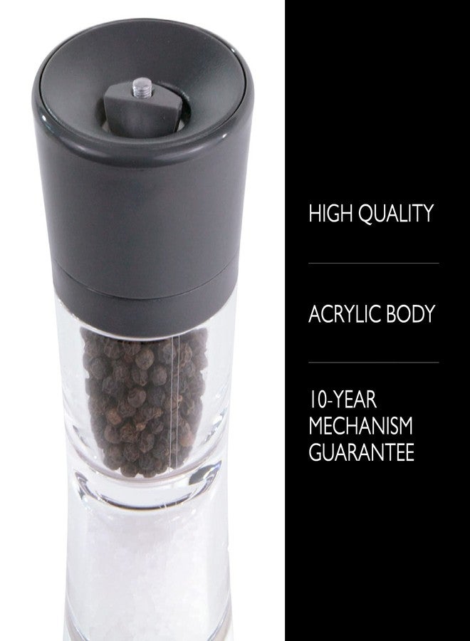 Cole & Mason Lincoln Duo Salt and Pepper Grinder Combo, Acrylic Combination Mill Includes Premium Salt and Peppercorns - Image 2