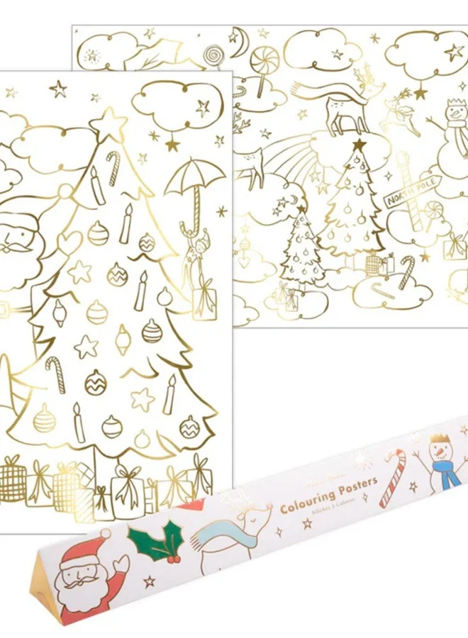 Meri Meri Christmas Colouring Posters
