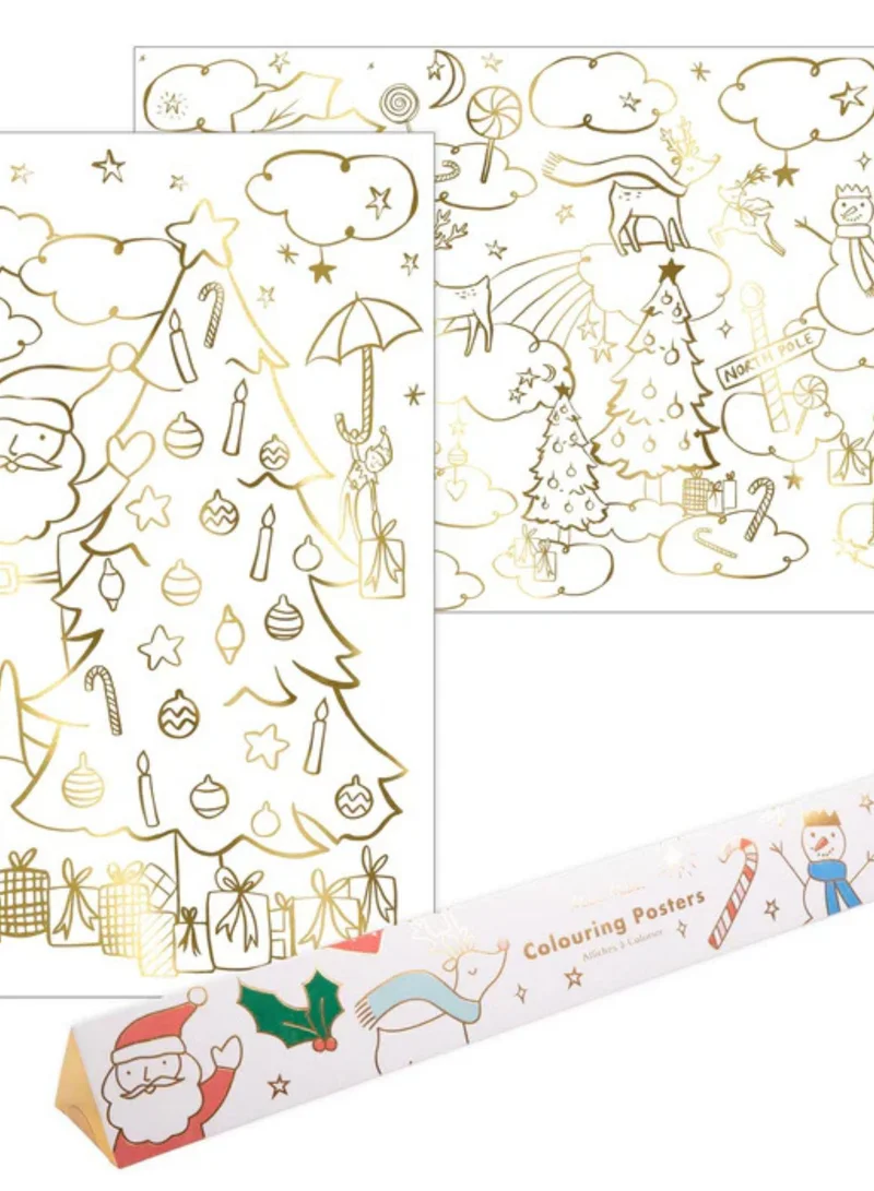 Meri Meri Christmas Colouring Posters