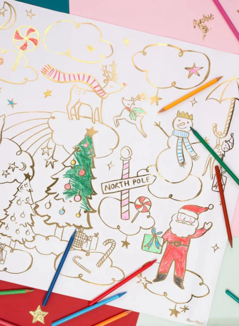 Meri Meri Christmas Colouring Posters