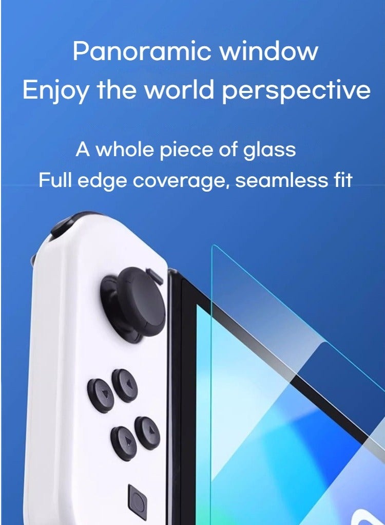 أوليس فيرس  حامي شاشة نينتندو سويتش 2 زجاج مقوى عالي الجودة تركيب بدون فقاعات تقنية مضادة للغبار تطبيق فوري حماية واضحة عالية الدقة - Image 4