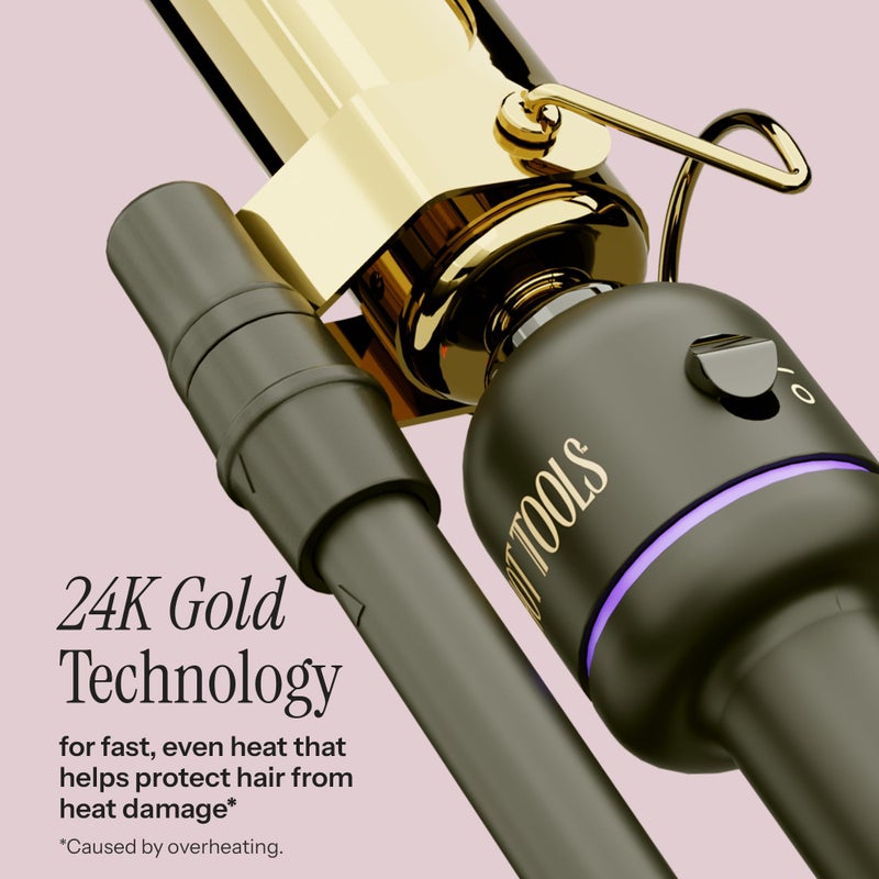 Hot Tools Pro Artist 24K Gold Marcel Iron | Long Lasting Curls, Waves (1/2 in) - Image 2