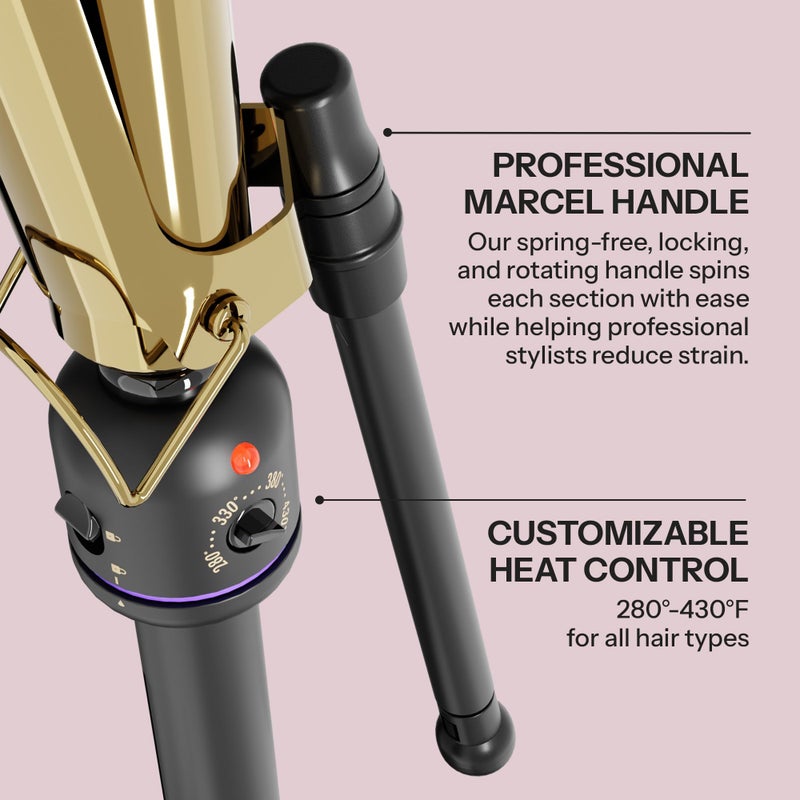 Hot Tools Pro Artist 24K Gold Marcel Iron | Long Lasting Curls, Waves (1/2 in) - Image 4