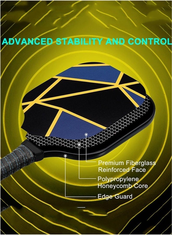 Arabest Pickleball Paddle Set, USA Pickleball Approved(PA) Pro Graphite Pickleball Set, Polypropylene Honeycomb Core, Cushion 4.72In Grip, Portable Bag/Paddle Cover  - Image 2