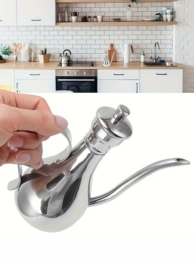 مانجي Stainless Steel Oil Dispenser Bottle Home Kitchen Oil Pot Filtering Oil Residue Oil Bottle - Image 1